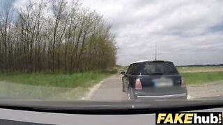 Fake cop unregistered driver gets banged by a hot babe