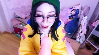 Gamer girl in cosplay fucks after losing at Valorant - SweetDarling