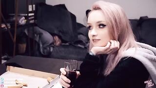 A girl realized her dream of intimacy with her girlfriend
