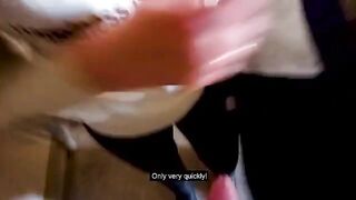 Fucking in the stairwell while my parents are at home - a thrilling risk!