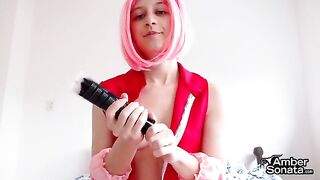 Sakura Haruno teaches you how to masturbate with her erotic guidance
