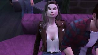 The student seduces her teacher to come home with her