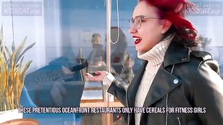 Kiss Cat loves breakfast with sausage and eggs - Public Agent