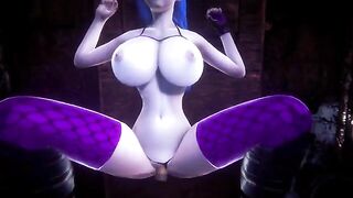 POV of Jinx getting fucked after destroying Piltover in League of Legends