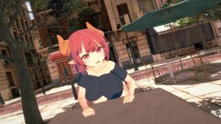 Hentai sex with Kobayashi and Iruru in 3D is what I like