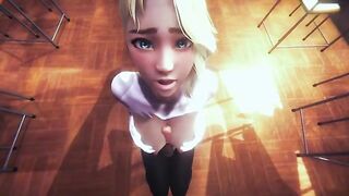 POV Spider Gwen is out with you (3D PORN 60 FPS)