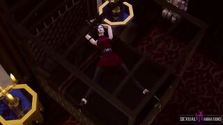 Ada Wong from Resident Evil gets captured and fucked by a zombie girl