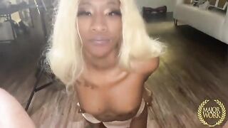 Petite girl Mini Stallion gets her pussy smashed hard