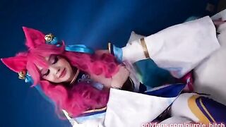Spirit Blossom Ahri gets her pussy railed by a horny guy