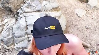 A girl realized her desires and took risks for sex in nature