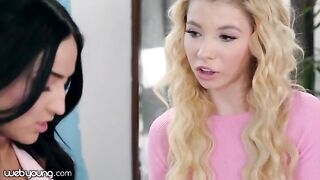 Kenzie Reeves gets fucked hard by her college bestie in a steamy session
