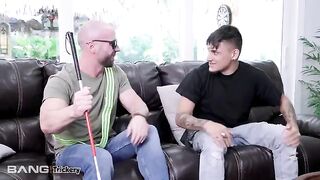 Brunette Latina Vienna Black tricked by a blind man into rough sex