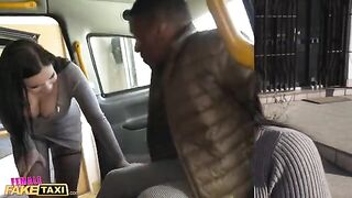 Sofia Lee's big natural tits get pounded by BBC in taxi