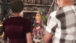 The Nasty Harry Potter meets Ginni, the sexy sister, in an intense 3D encounter