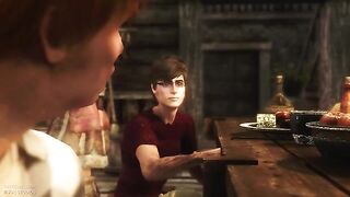The Nasty Harry Potter meets Ginni, the sexy sister, in an intense 3D encounter