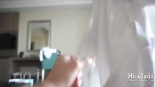 This girl knows how to relax on vacation. Handjob and hard sex in her sweet pussy