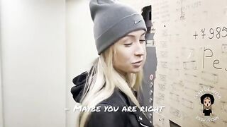 A blonde babe gets fucked by her husband, watching neighbor’s cock sucking