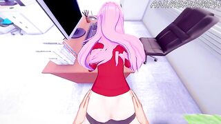 Shikimori Micchon gets her pussy full of cum in this hot hentai