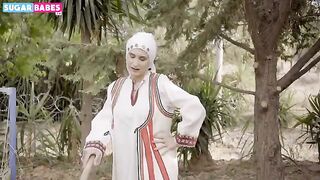 Greek farmer seduces a busty MILF into hardcore anal sex in a role play scene