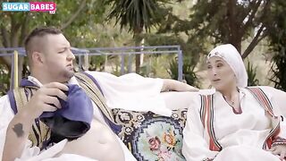 Greek farmer seduces a busty MILF into hardcore anal sex in a role play scene