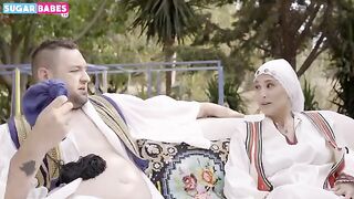 Greek farmer seduces a busty MILF into hardcore anal sex in a role play scene