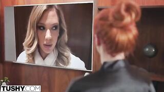 A hot mom, played by the stunning Sexx Sexxx, takes charge in a steamy scene