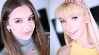 The young guy with girlfriends Devon Green and Kenzie Reeves in an audition