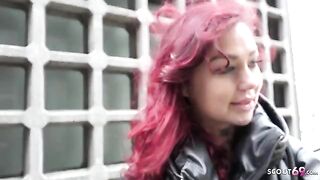 Redhead college teen Ria Red gets fucked raw in Germany