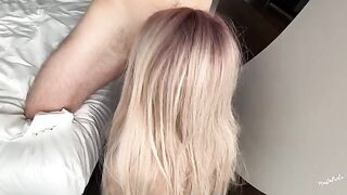 The guy came to the girl ahead of time and fucked her hard