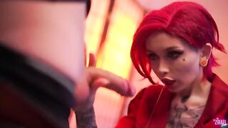 The hottest cosplay girl Vi from Arcane gets banged hard