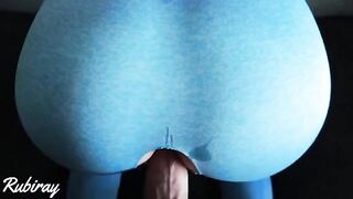 The guy fucked her in doggy style with his huge cock