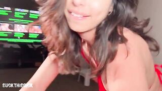 First time face fucking and pussy pounding for Reina Rae