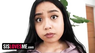 The lucky stepbrother fucks his big-assed stepsis to keep her secrets