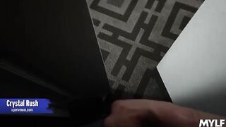 A couple gets caught for rubbing their mature twats in a taboo way