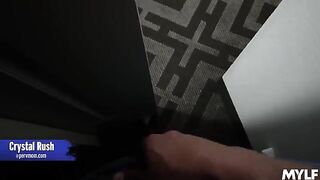 A couple gets caught for rubbing their mature twats in a taboo way