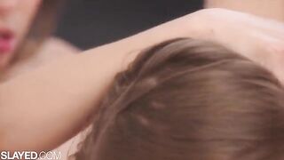 Roommates Gianna and Sky Bri are having a steamy lesbian encounter
