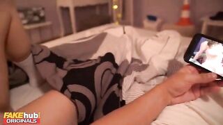 19 years old step sister with a great ass gets horny at night and wants to have fun