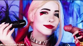Crazy Harley Quinn smokes and fucks like a mad one