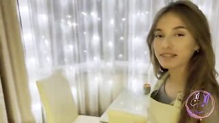 A young housemaid was fucked by a cheating husband in the kitchen