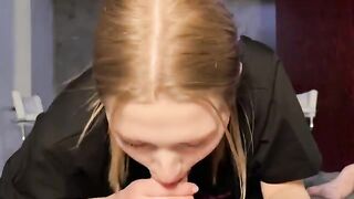 The cute girl got fucked up and kicked out of the house for cheating