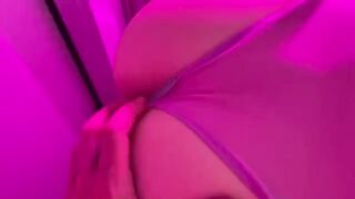 A hot party sex and dirty Russian talk action on the toilet