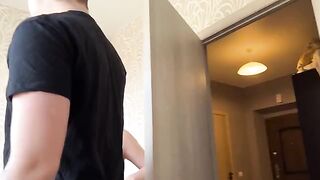 I wanted to rent a room, but I got a blowjob from a 18 y.o. babe