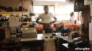 Mickey Mod and pregnant Maxine Holloway enjoy public intimate moment