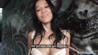 Natural model Asia Vargas offered sex for cash in a public spot