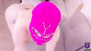 Amateur woman with thick ass fucked hard by a huge cock in anal sex