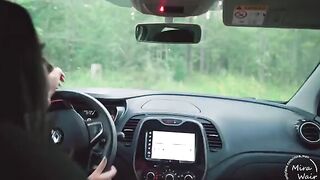 Two girls roughly fucked a guy in the forest