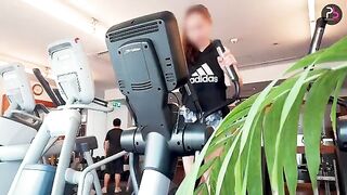 A girl is having sex after her workout, showcasing her athletic prowess in a steamy scene