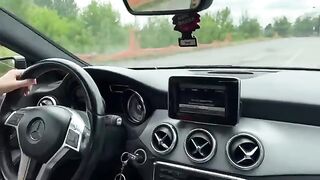 Young Italian girl buys a used car and fucks the salesman in it