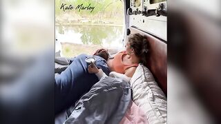Camping fuck with a lovely and horny babe, Kate Marley