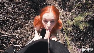 The sexy ginger Madi Collins is fucking like a slut